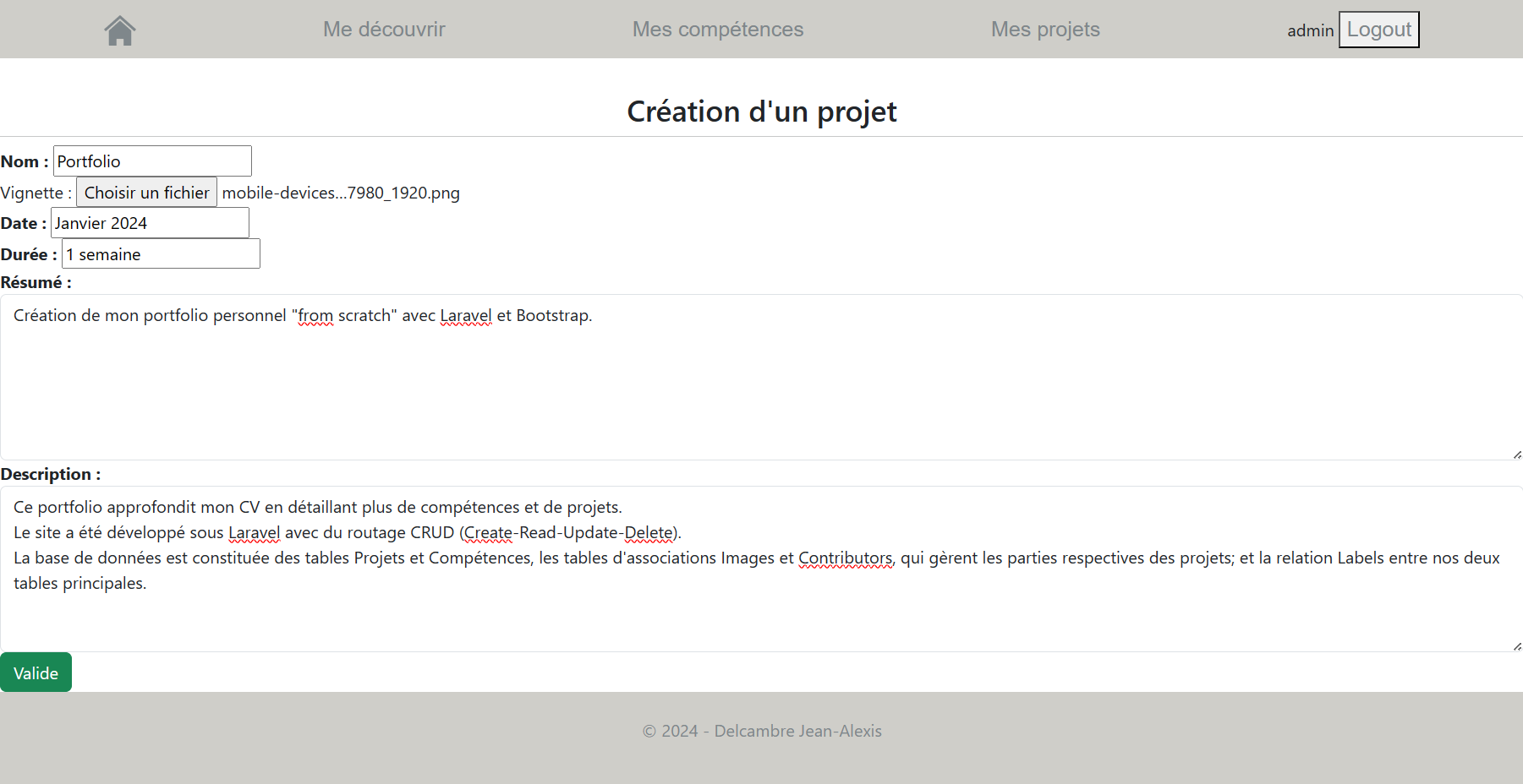 une image du projet